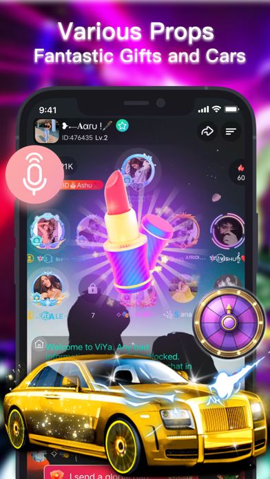 ViYa - Group Voice Chat Rooms Screenshot