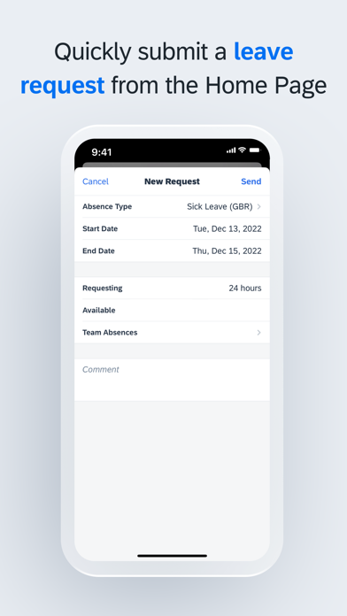 SAP SuccessFactors Mobile のスクリーンショット