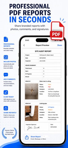 Site Audit - Punch, Snag Lists iPhone screenshot
