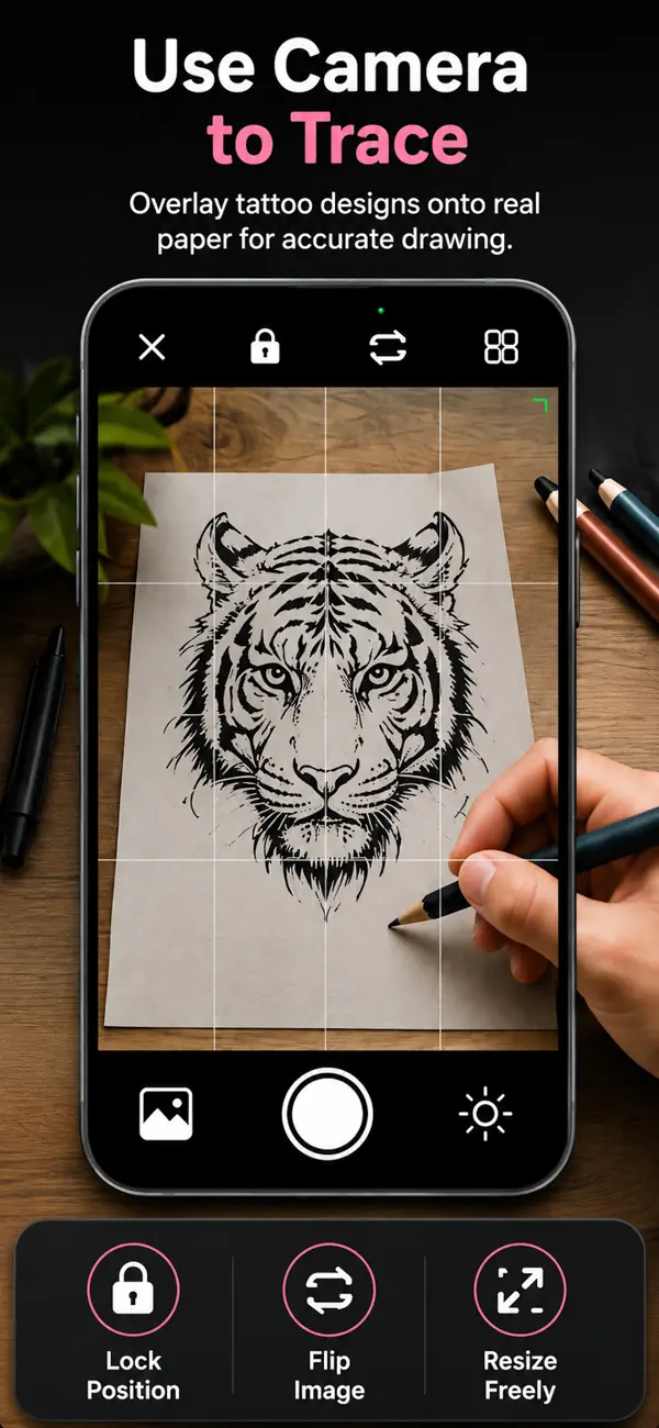 Screenshot #3 pour AR Drawing: Draw Tattoo