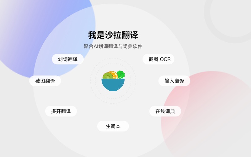 沙拉翻译 - 聚合AI划词翻译与词典 screenshot