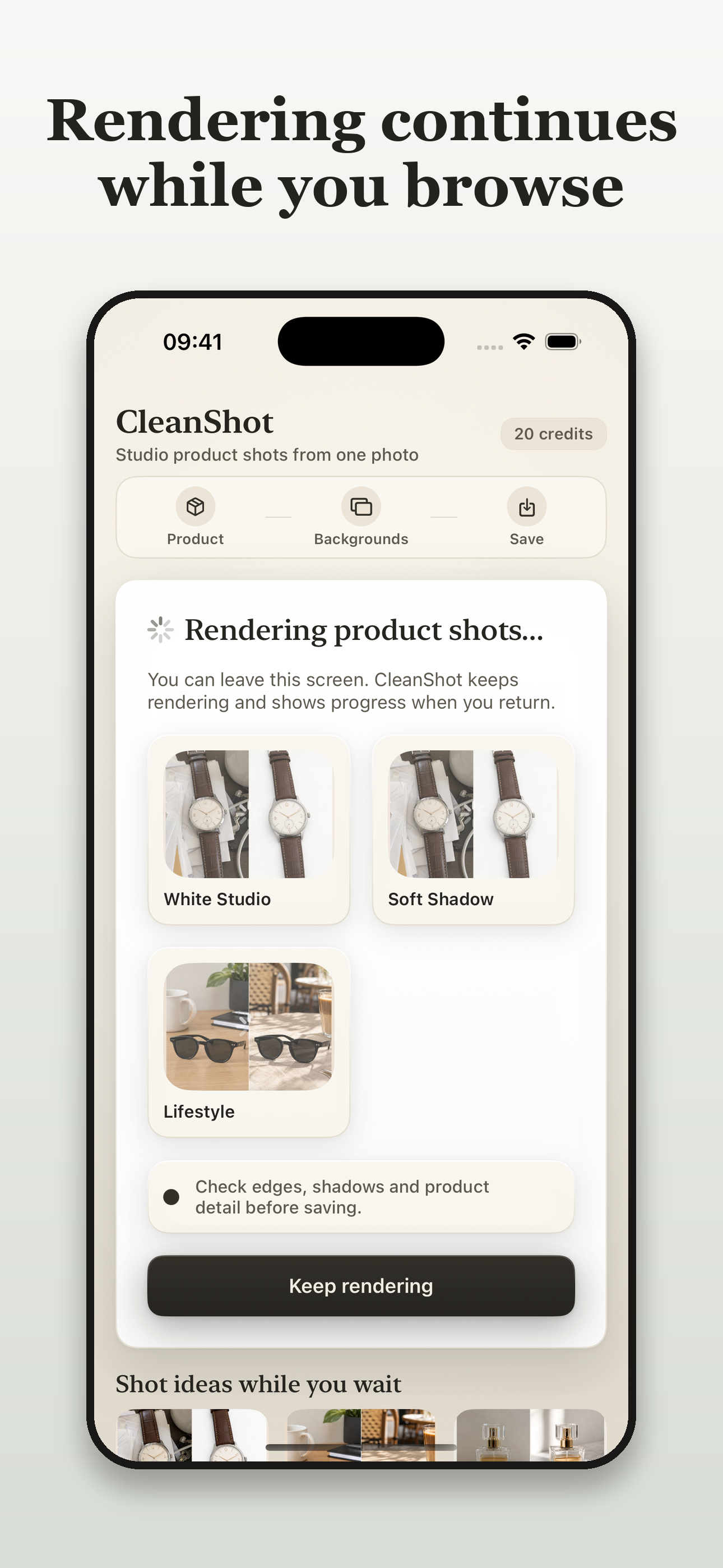CleanShotAI - Product Photos