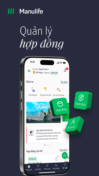 Manulife Vietnam iPhone screenshot 1 - Finance app