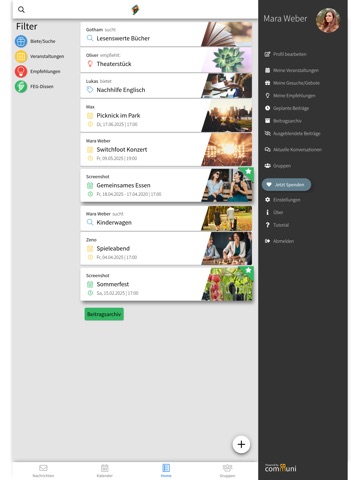 FEG-Dissen iPad screenshot
