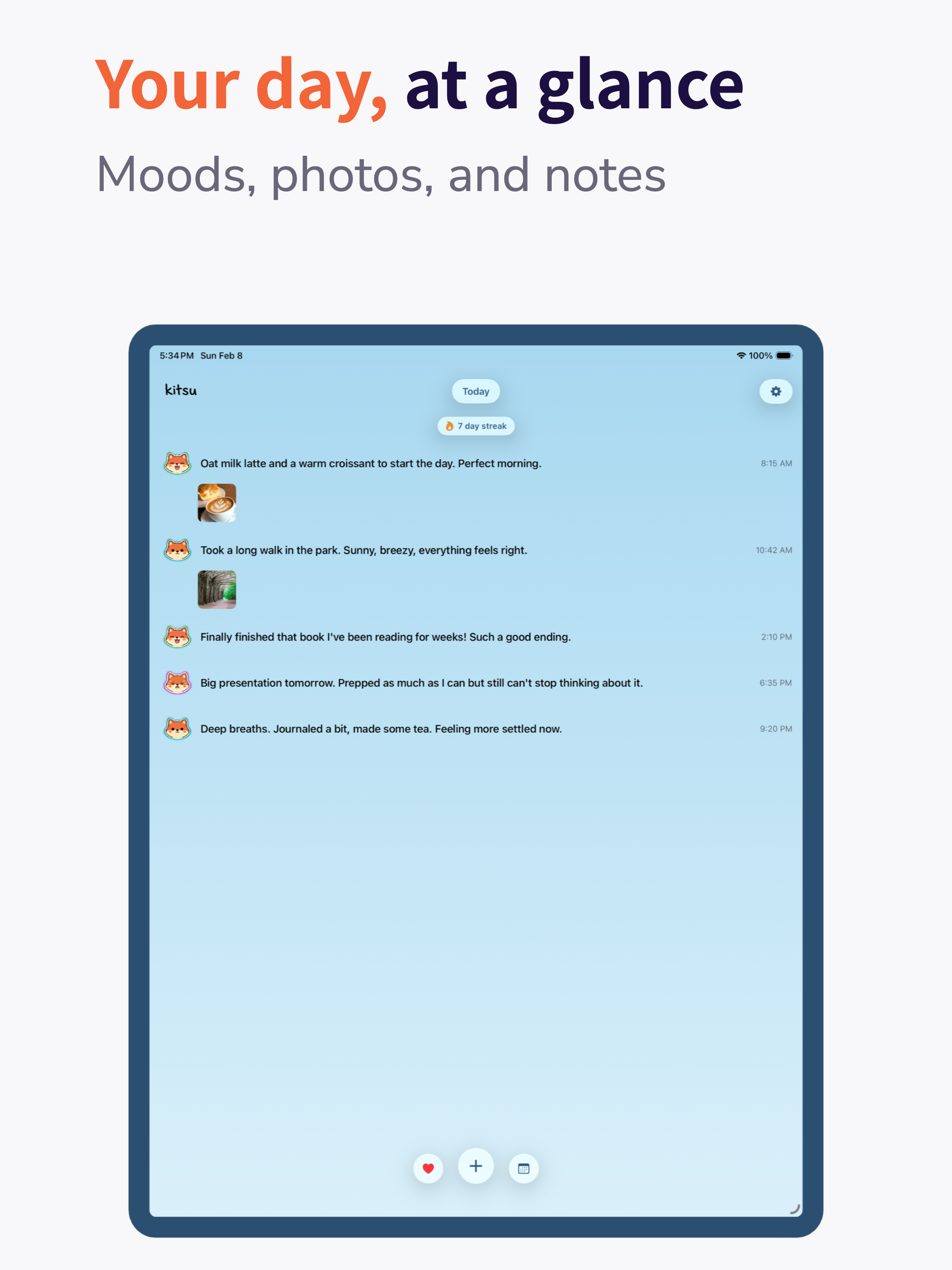 mood tracker: kitsu screenshot 8