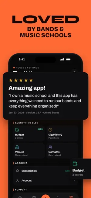 RiffRoster: Band & Gig Manager screenshot 4