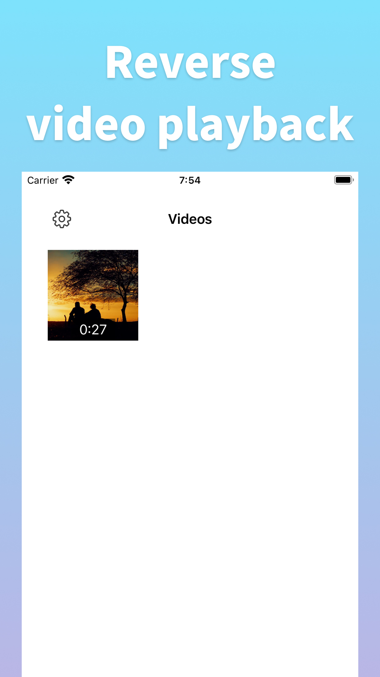 Video Reverse Editor - Simple