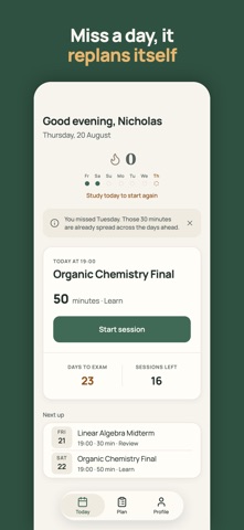 StudyAhead: Exam Study Planner Screenshot 3 of 6