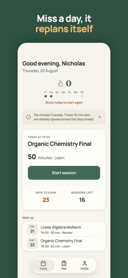 StudyAhead: Exam Study Planner screenshot 3