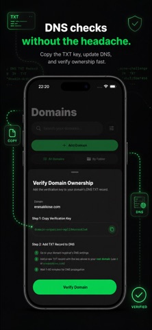 Domain Organizer: Tracker Screenshot 4 of 7