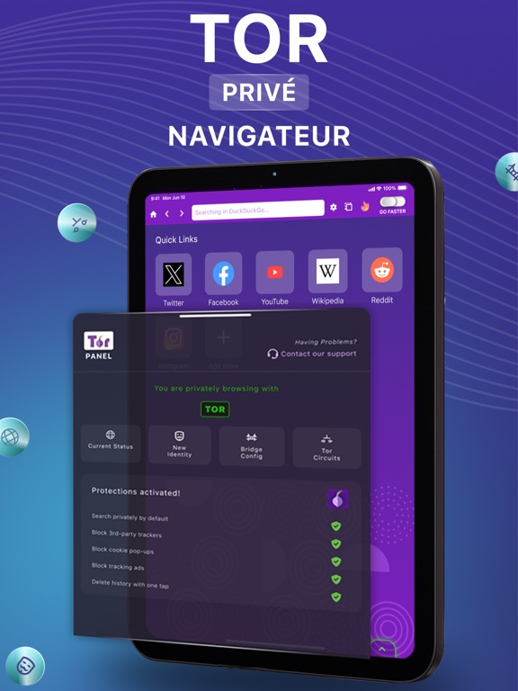 Screenshot #4 pour TOR Browser: AdBlock + VPN