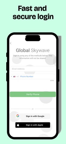 Global Skywave iPhone screenshot
