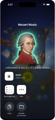 Amadeus Mozart Music iPhone screenshot