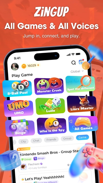 ZingUp – Clubs, Events & Games