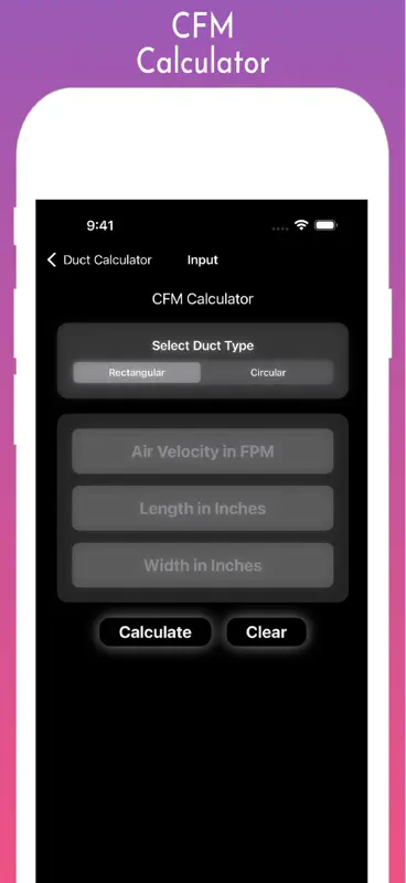 Duct Calculator Pro screenshot 3 of 7