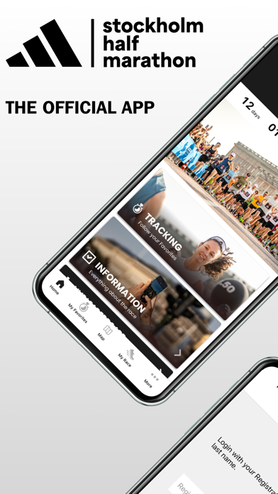 adidas Stockholm Half Marathon app screenshot
