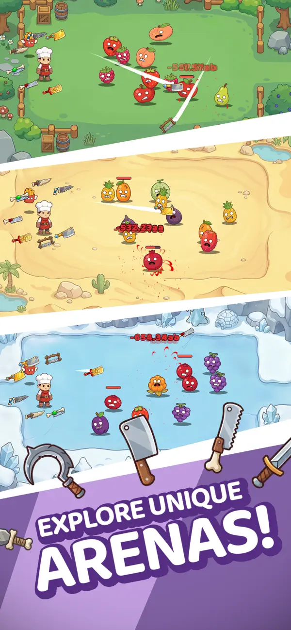 Knife Hero: Idle RPG iOS Mod IPA screenshot 6 - iOS game interface