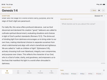 Trinity Bible: Read & Study iPad screenshot