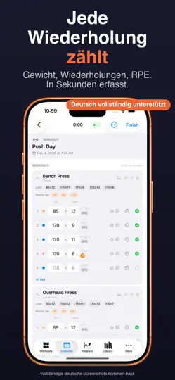 Screenshot von Lift: Gym Workout Tracker auf dem iPhone 2