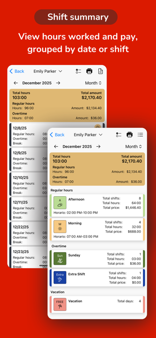Work Shift Calendar & Paycheck Screenshot 3 of 8