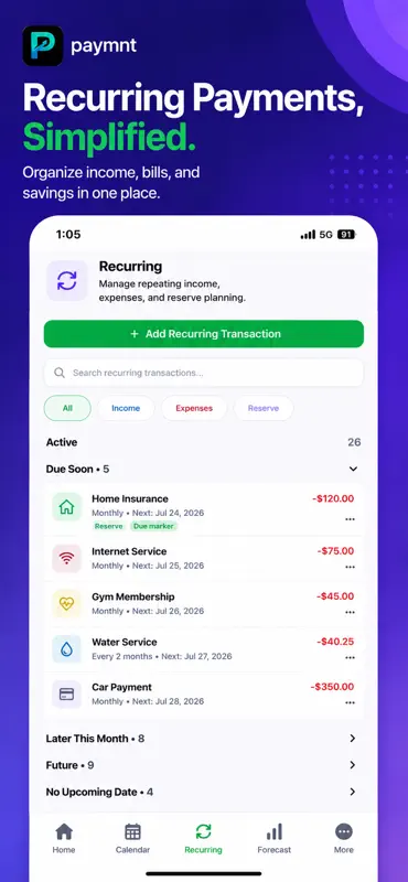 Paymnt: Cash Flow by Paycheck screenshot 3 of 4