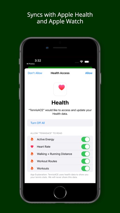 TennisACE - Tennis Tracker Screenshot
