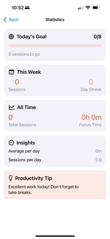 No BS Pomodoro screenshot