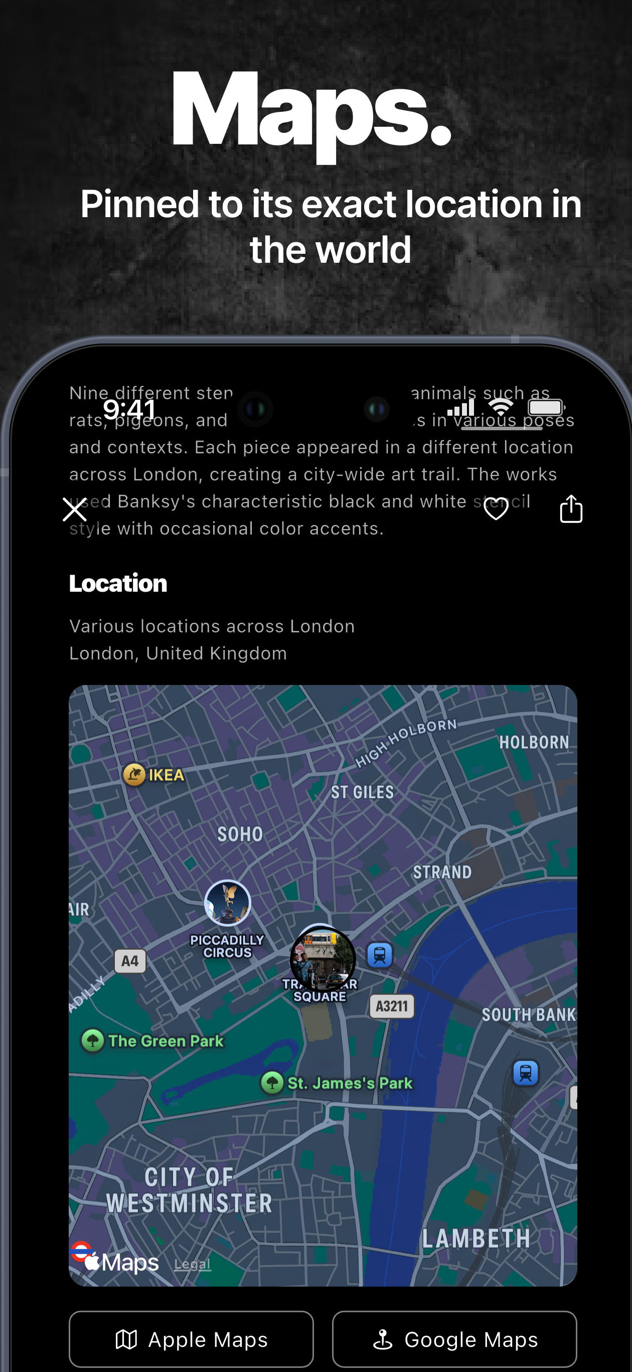 Banksy - Art Map & Gallery screenshot 5