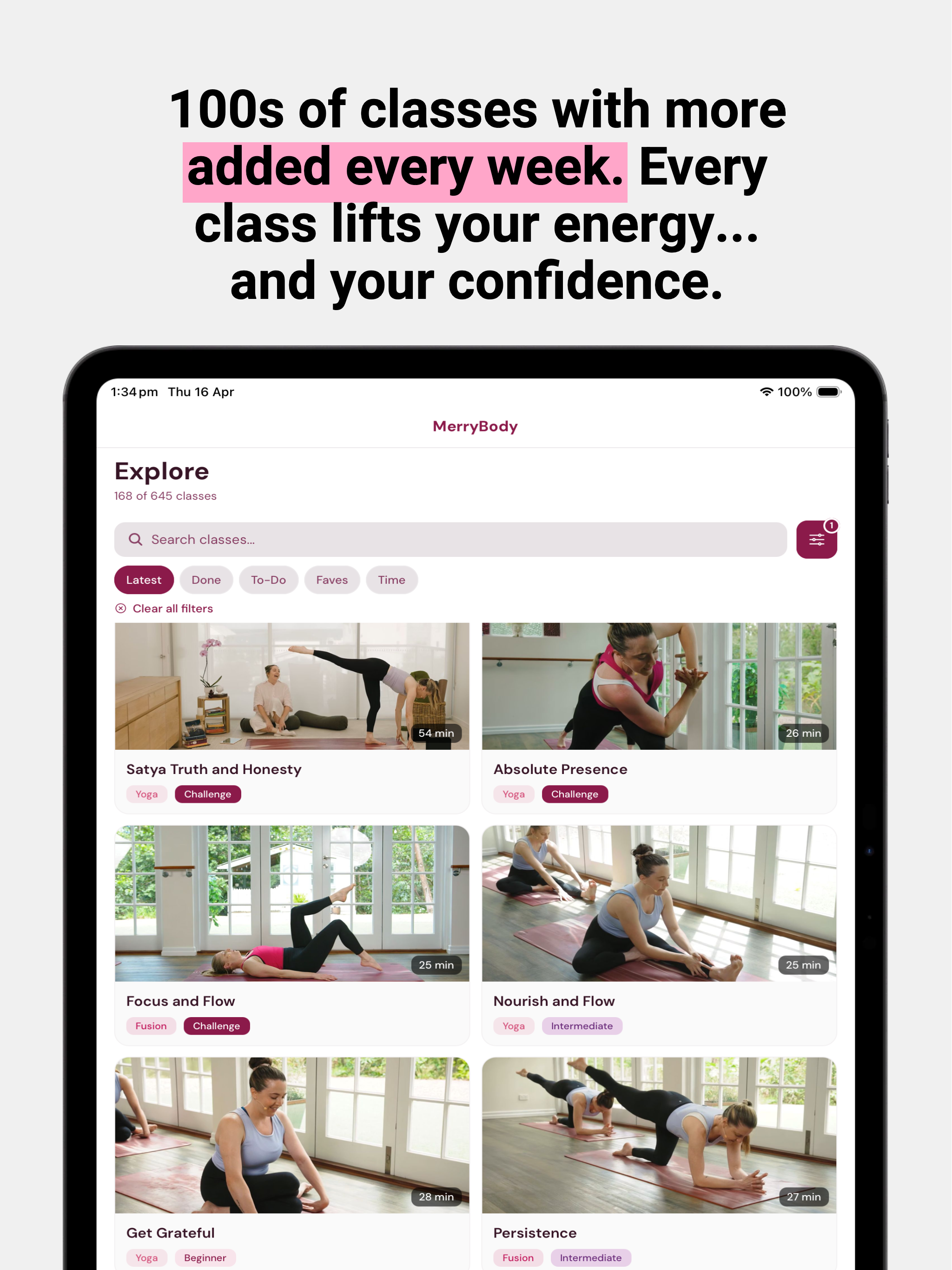 MerryBody: Pilates & Yoga screenshot 8