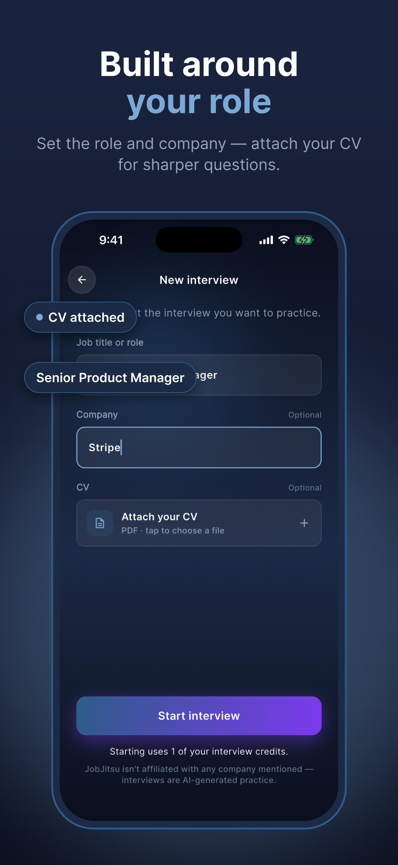 JobJitsu AI Interview Practice screenshot 4
