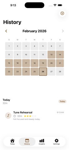 Mandolin Practice Log のスクリーンショット