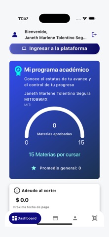 IEXE Alumnos screenshot