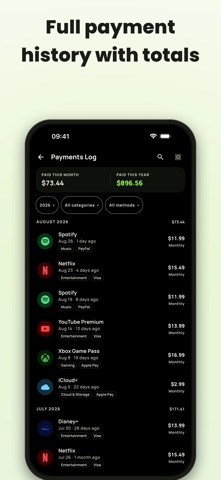 Subby Subscription Tracker Screenshot 7 of 8