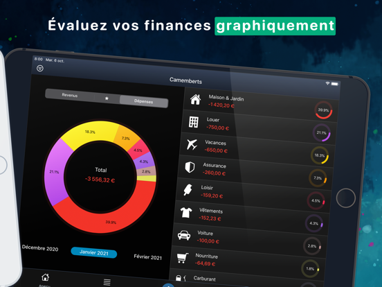Screenshot #5 pour MoneyStats - Dépense et Budget