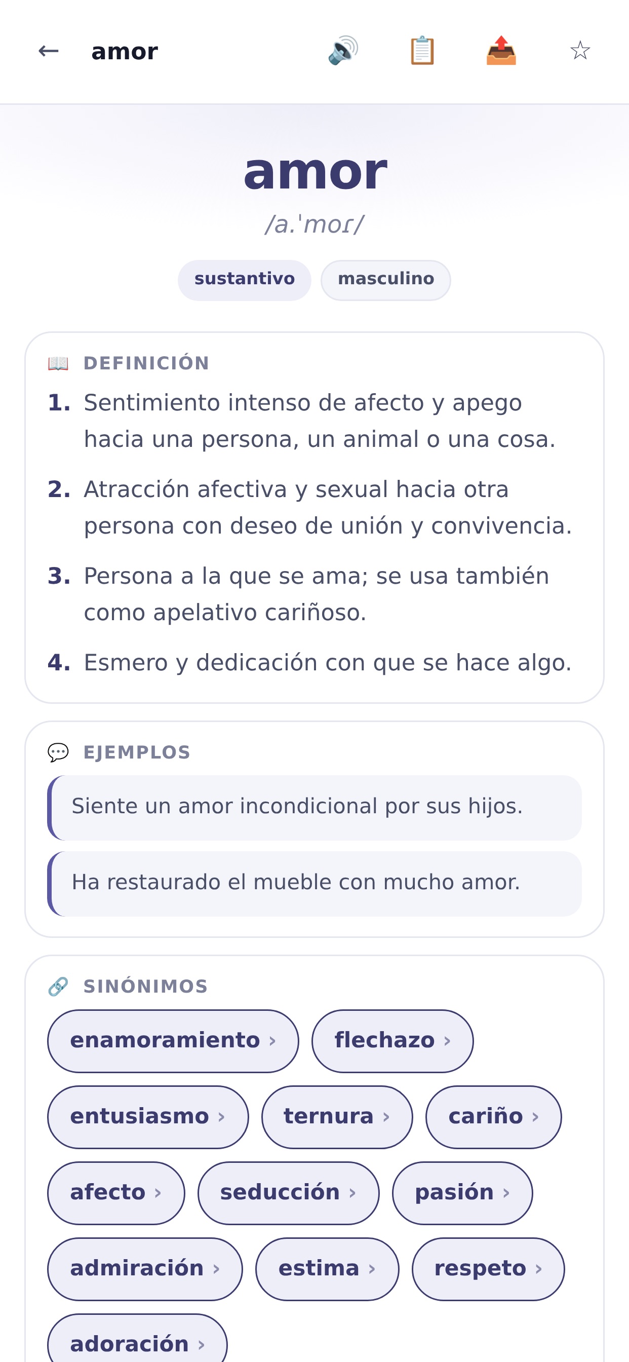 Screenshot 4 of Diccionario Español - Offline