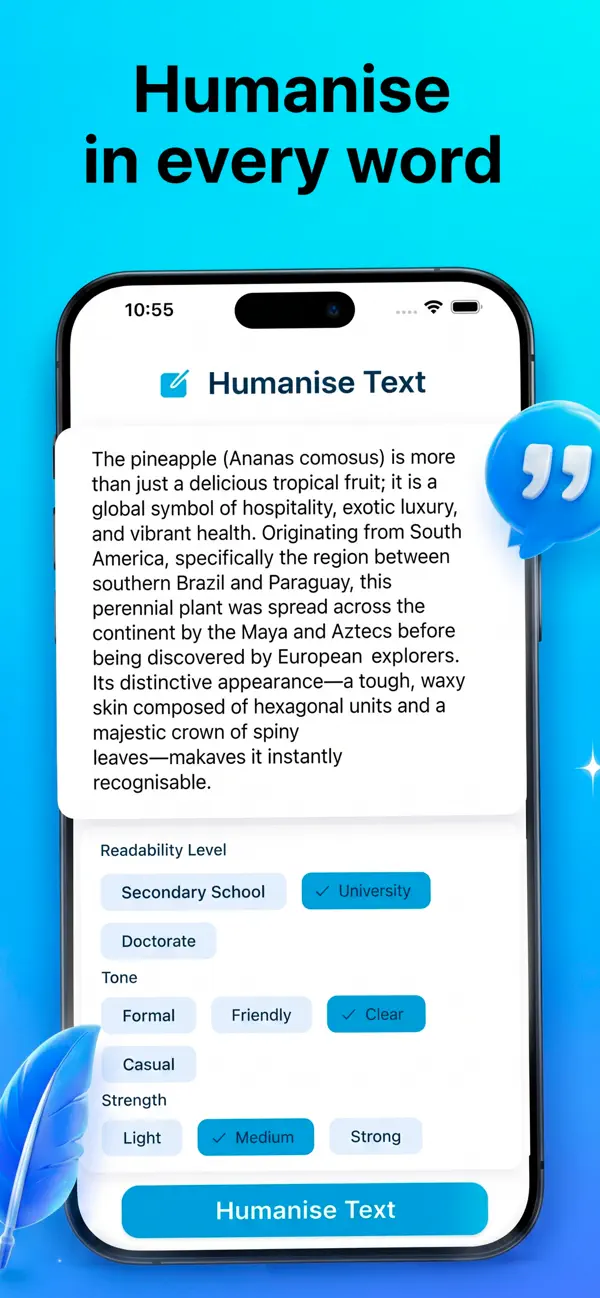 Screenshot #2 pour AI Detector Text Humanizer