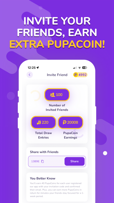 Focused Pupa - Earn PupaCoin Screenshot