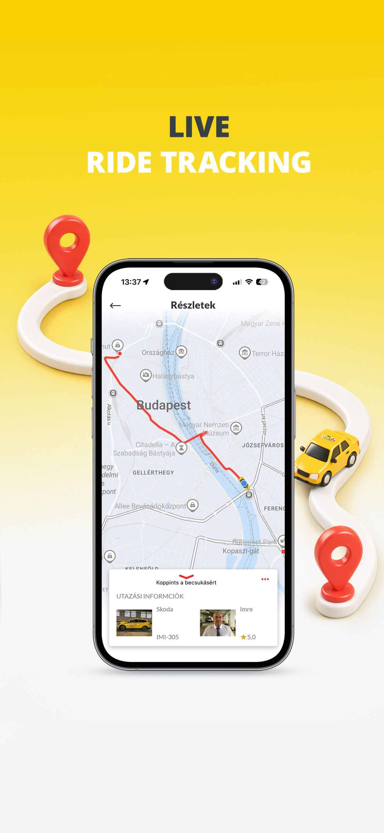 Főtaxi - taxi of Budapest screenshot 5