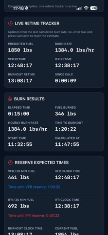 MilFuel Calculator screenshot 2