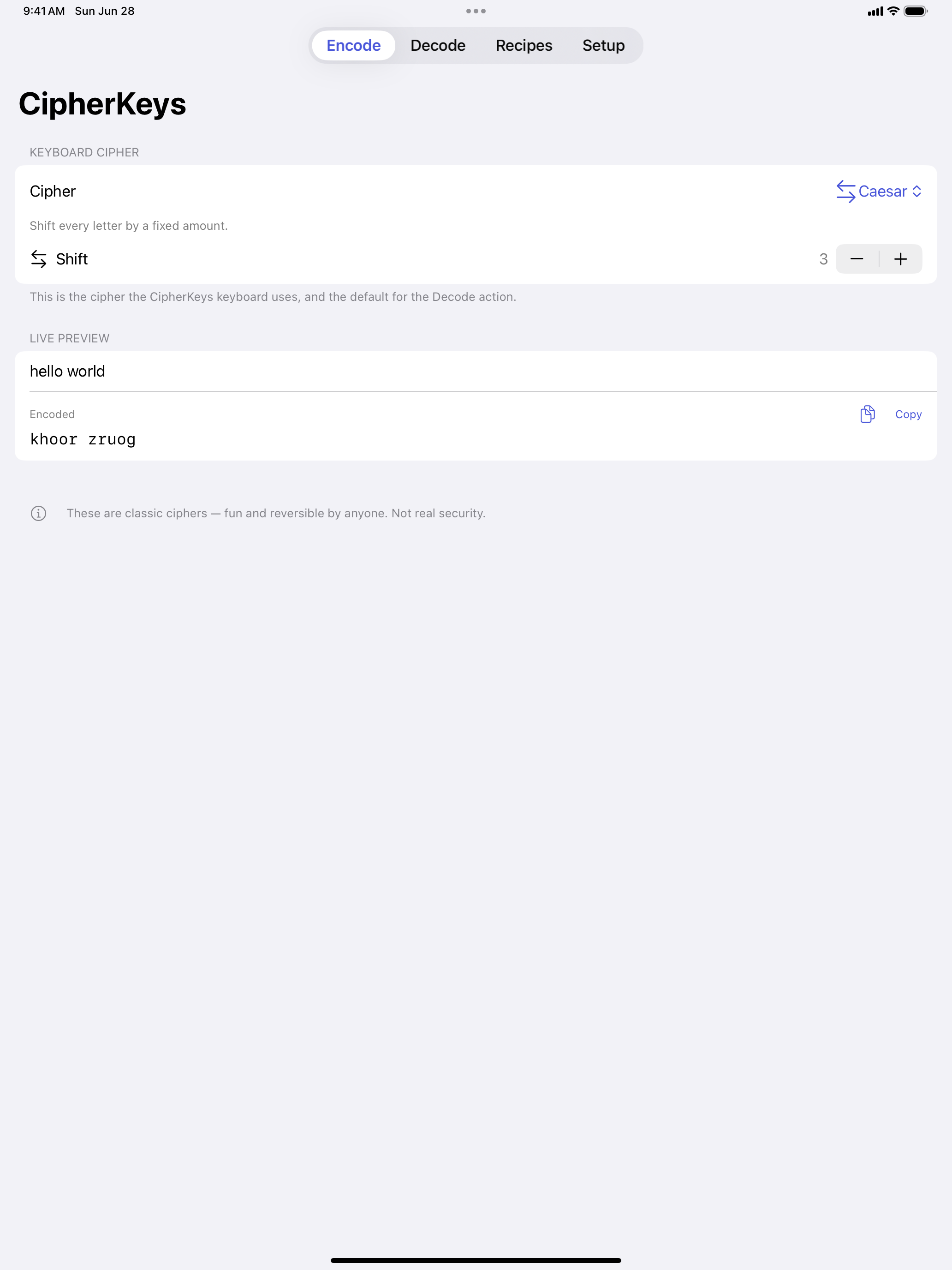 CipherKeys screenshot 4