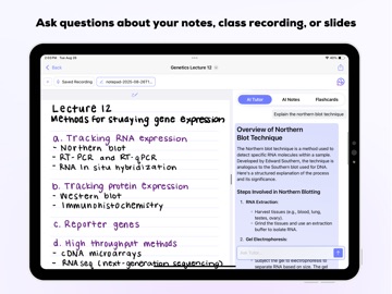 NotesPro AI iPad screenshot