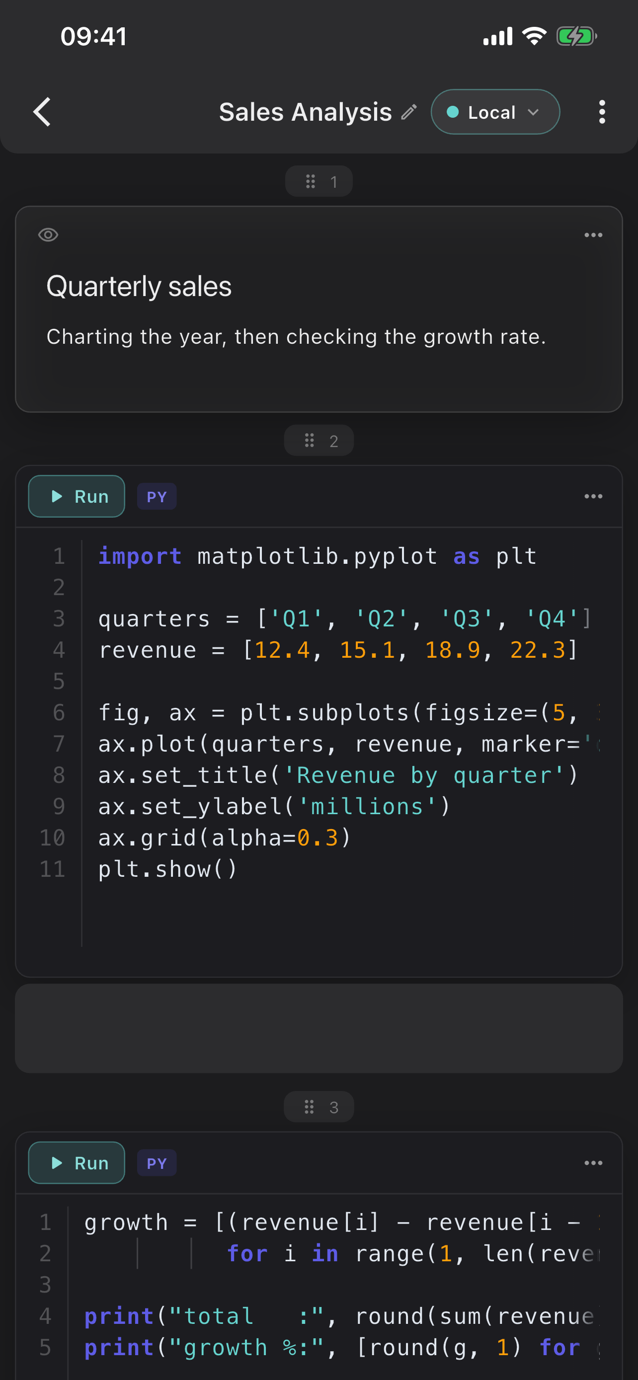 PyNotebook screenshot 5