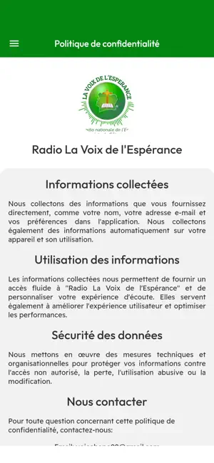 Radio La voix de l'espérance screenshot 1