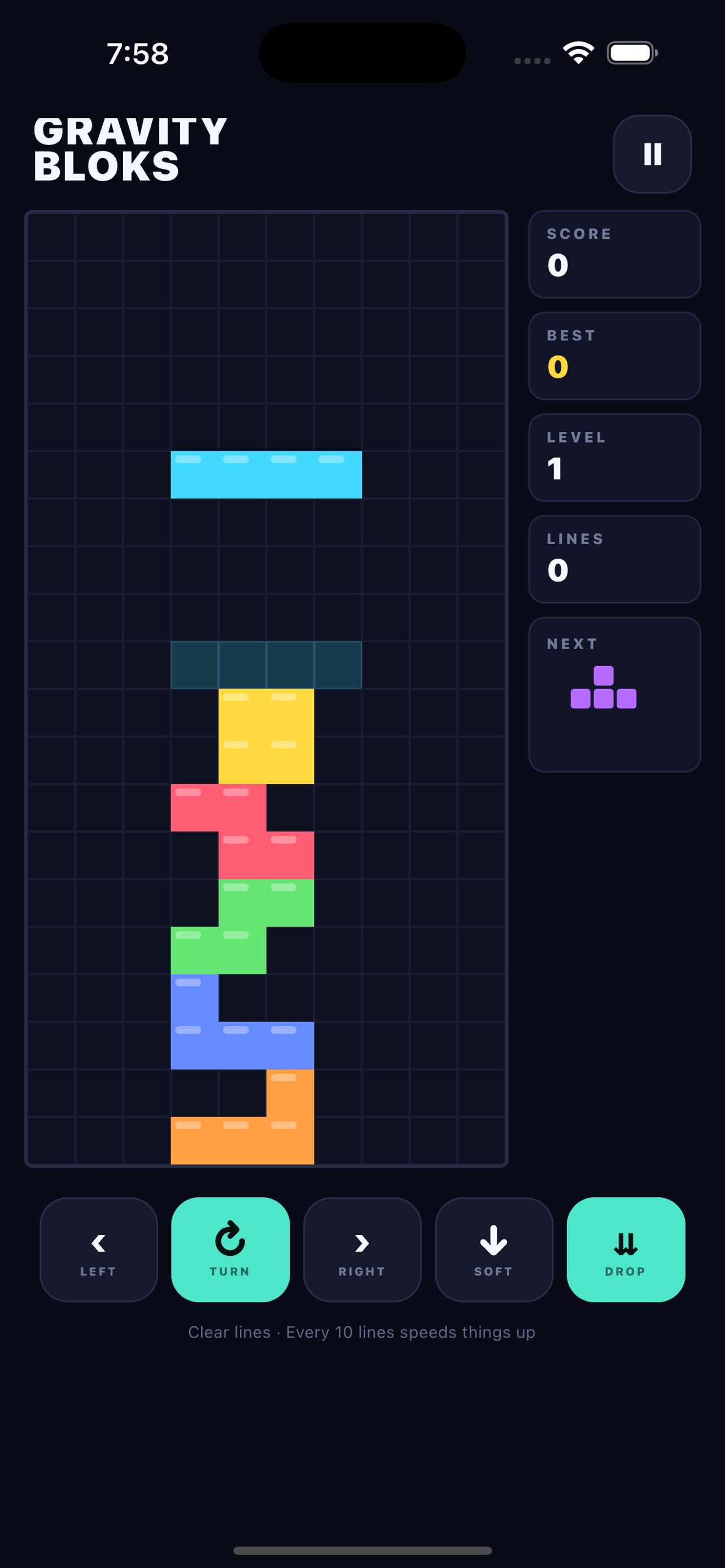 Screenshot 1 of Gravity Bloks