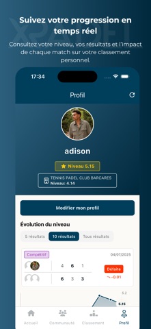 XPadel screenshot