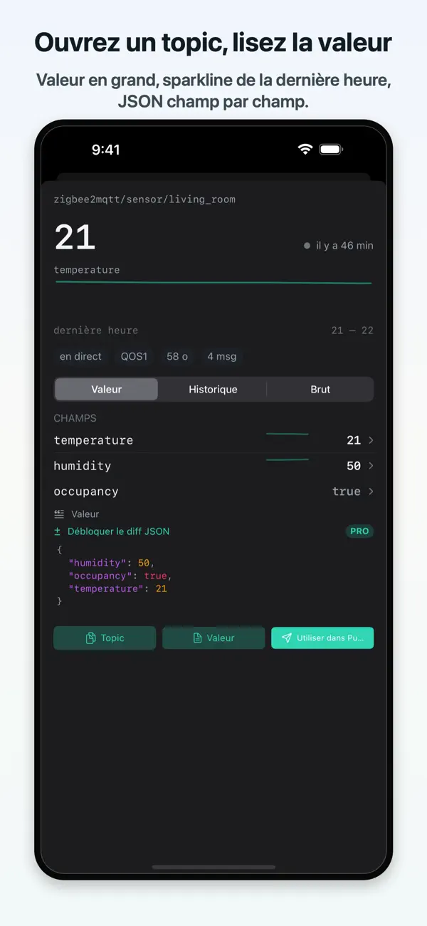Screenshot #2 pour MQTT Commander