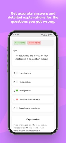 NECO Past Questions & Answers iPhone screenshot