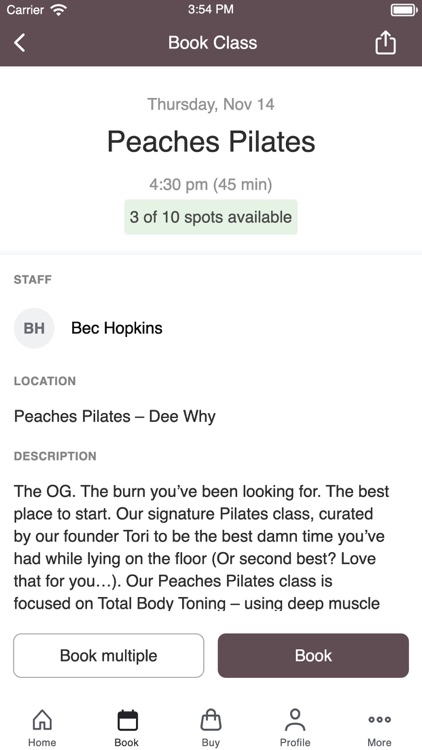 Peaches Pilates Studios