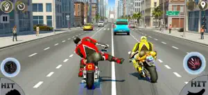 Highway Bike Attack Race Game screenshot 2