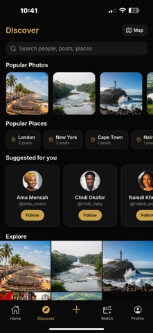 AfroMedia iPhone screenshot